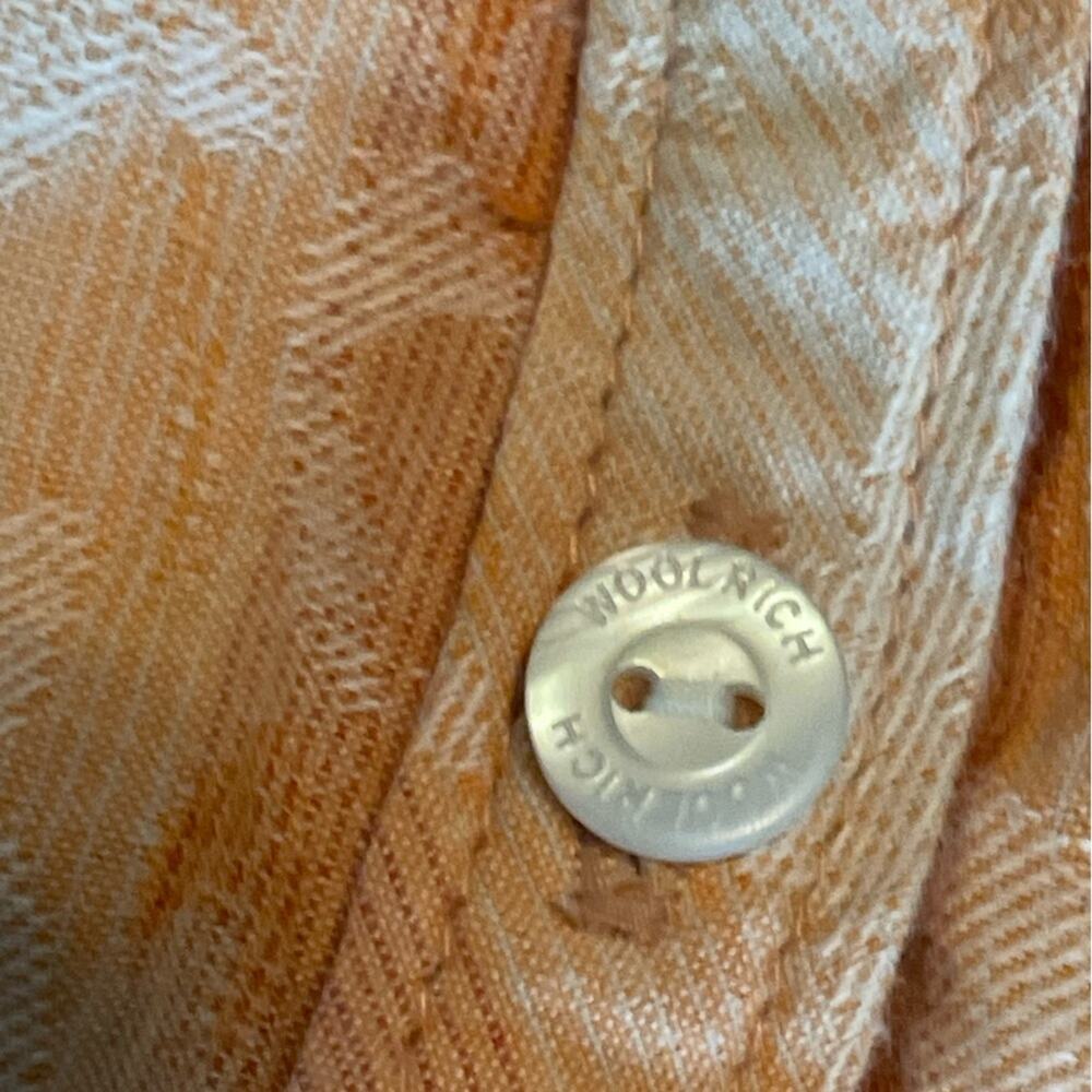 Woolrich Peach Fuzz Woven Textured Button Front S… - image 5